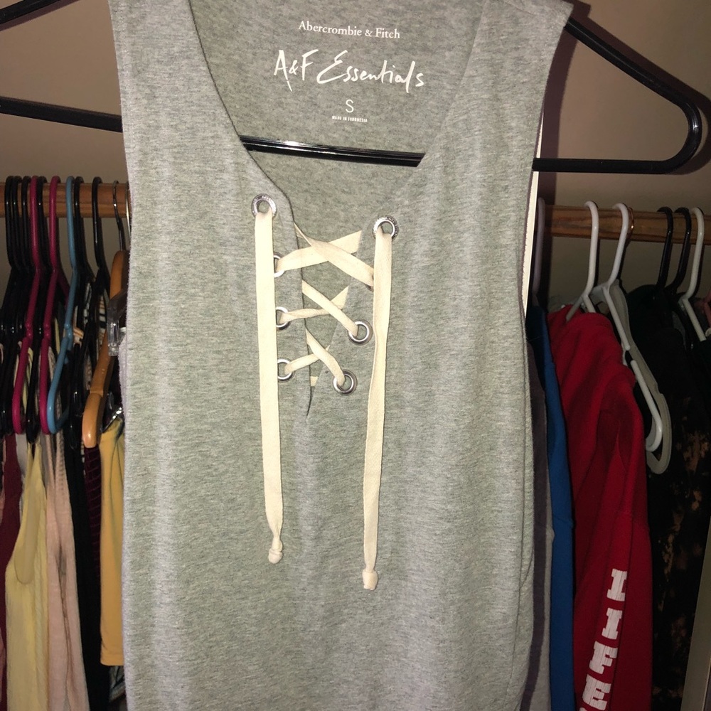 Abercrombie Lace Up Tank top